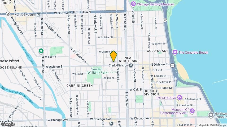 218 W Division St, Unit 4 Map and Location Details