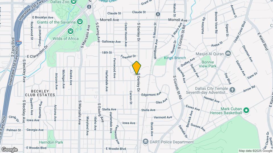 1331 S Denley Dr Map and Location Details