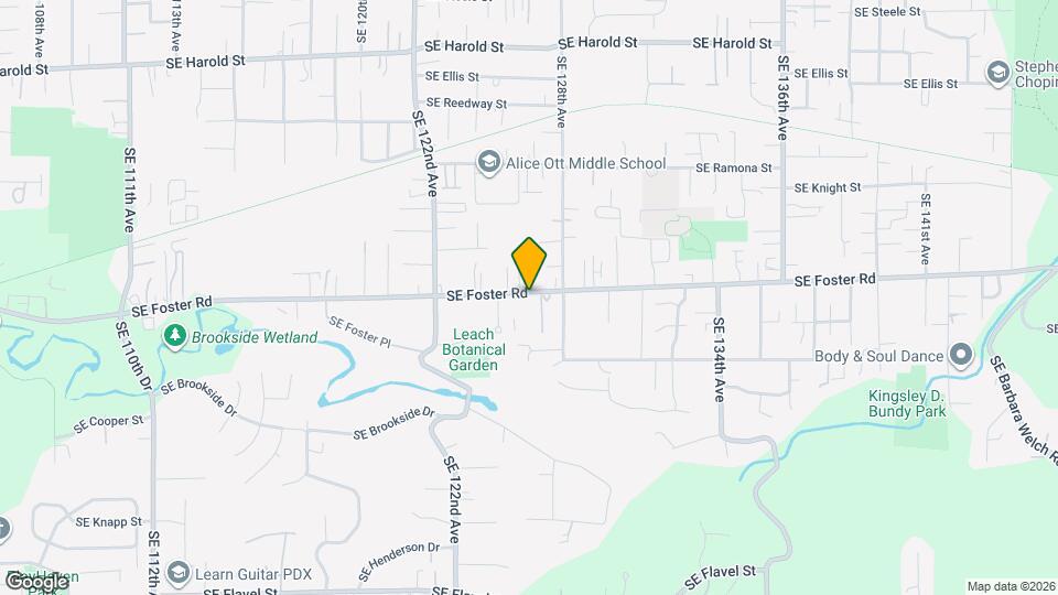 12638 SE Foster Rd Map and Location Details