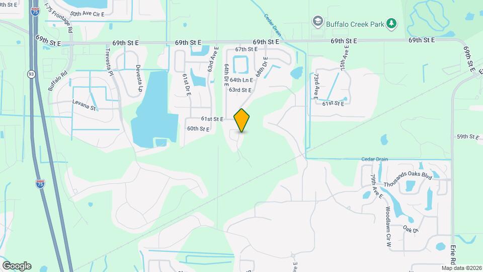 6010 68th Dr E Map and Location Details