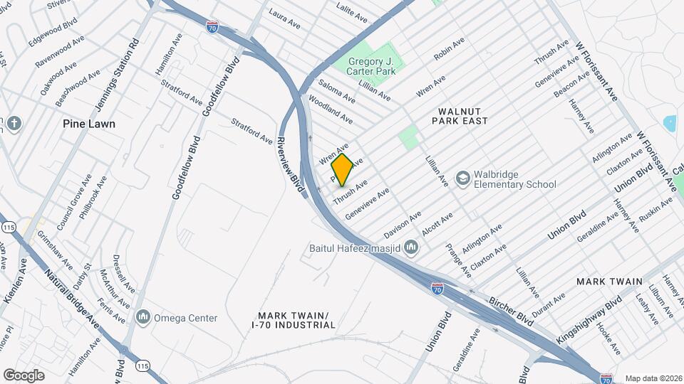 4715 Thrush Ave, Unit 4206 Map and Location Details