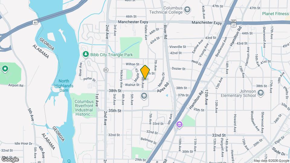 3901 Oates Ave Map and Location Details