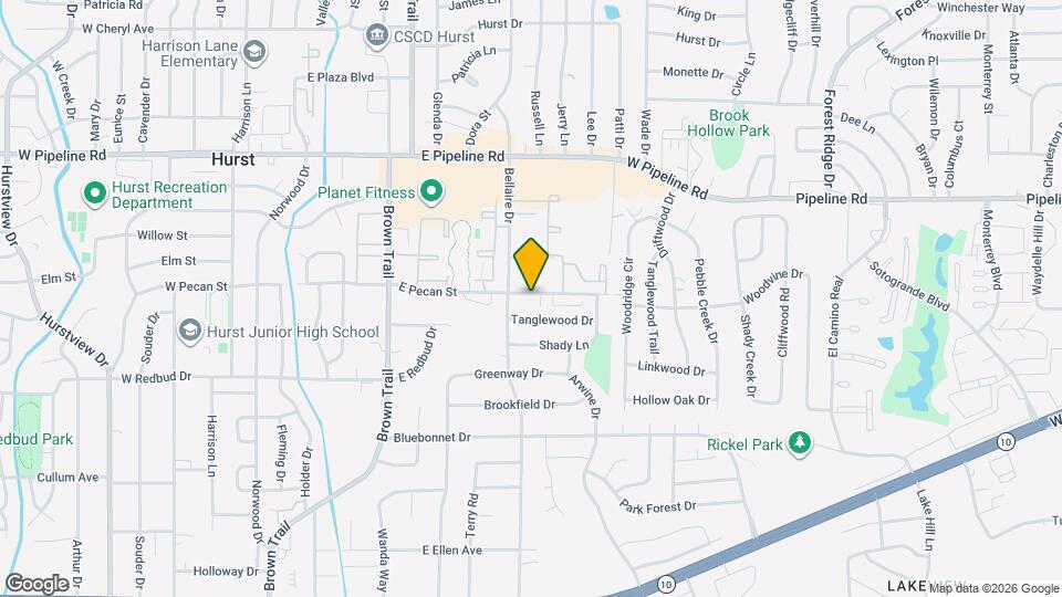 718 E Pecan St Map and Location Details