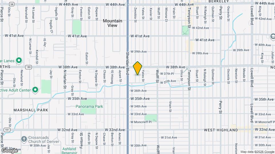 3738 Zenobia St Map and Location Details