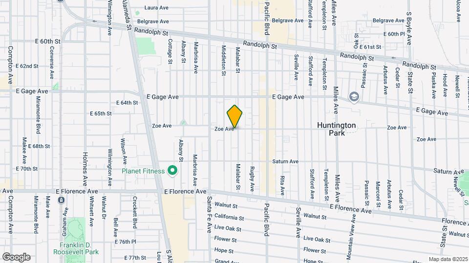6601 Malabar St Mapa y Detalles de la Ubicación