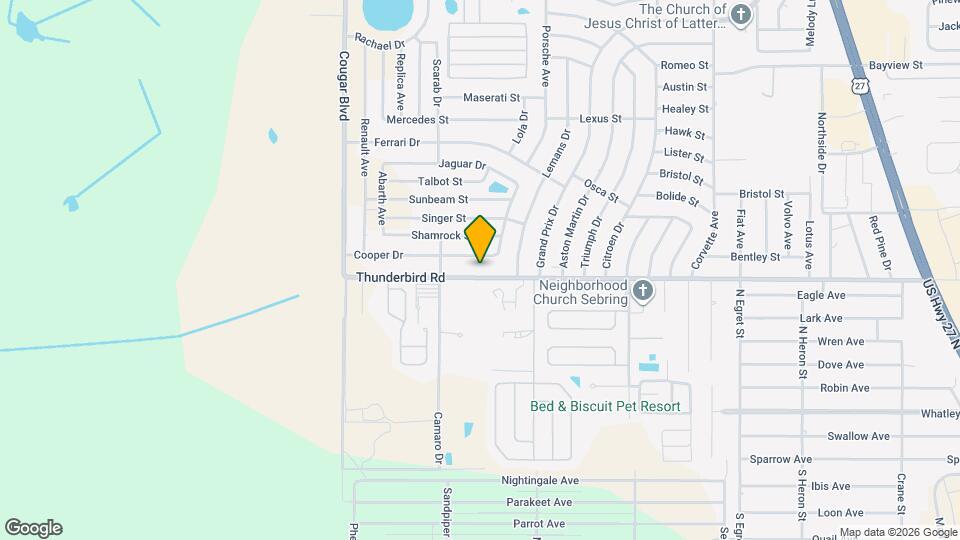 4252 Thunderbird Rd Map and Location Details