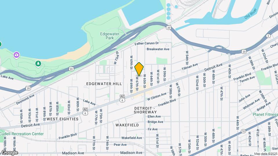1333 W 67th St Map and Location Details