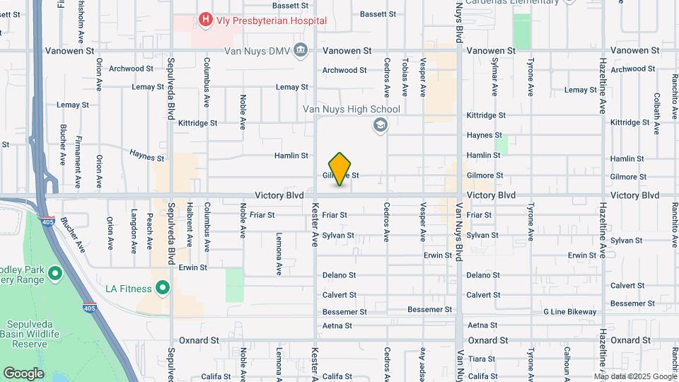 14821 Victory Blvd Mapa y Detalles de la Ubicación