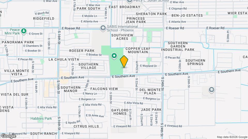 5724 S 21st Pl Map and Location Details