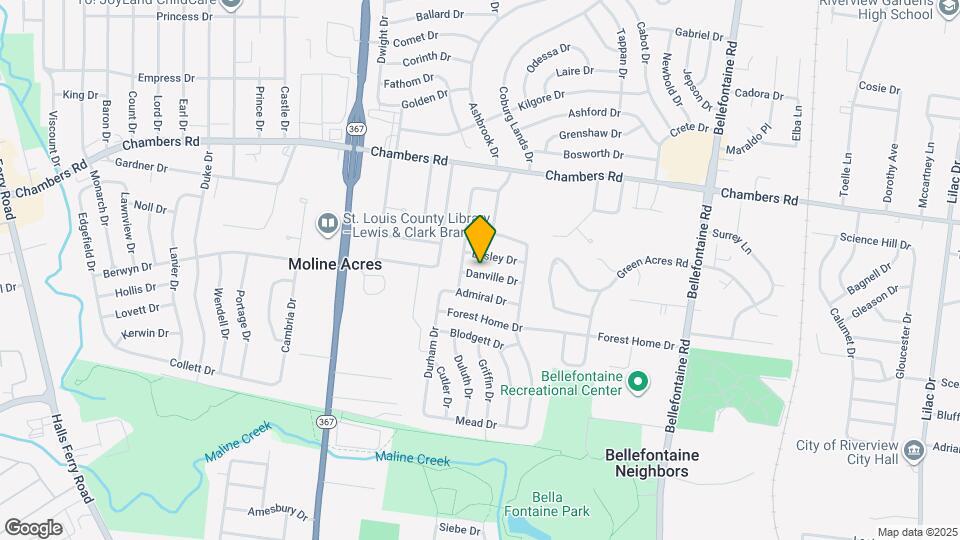 1239 Danville Dr Map and Location Details