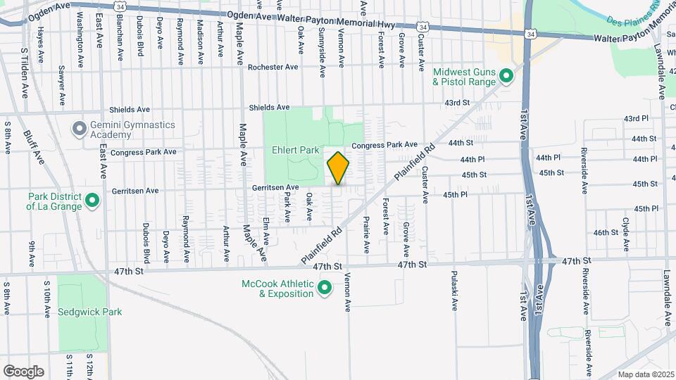 4501 Sunnyside Ave Map and Location Details