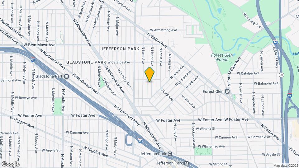 5354 N Linder Ave, Unit #2 Mapa y Detalles de la Ubicación