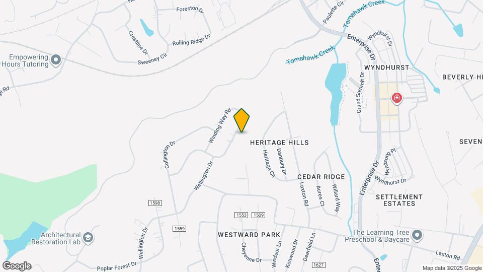 441 Winding Way Rd Map and Location Details