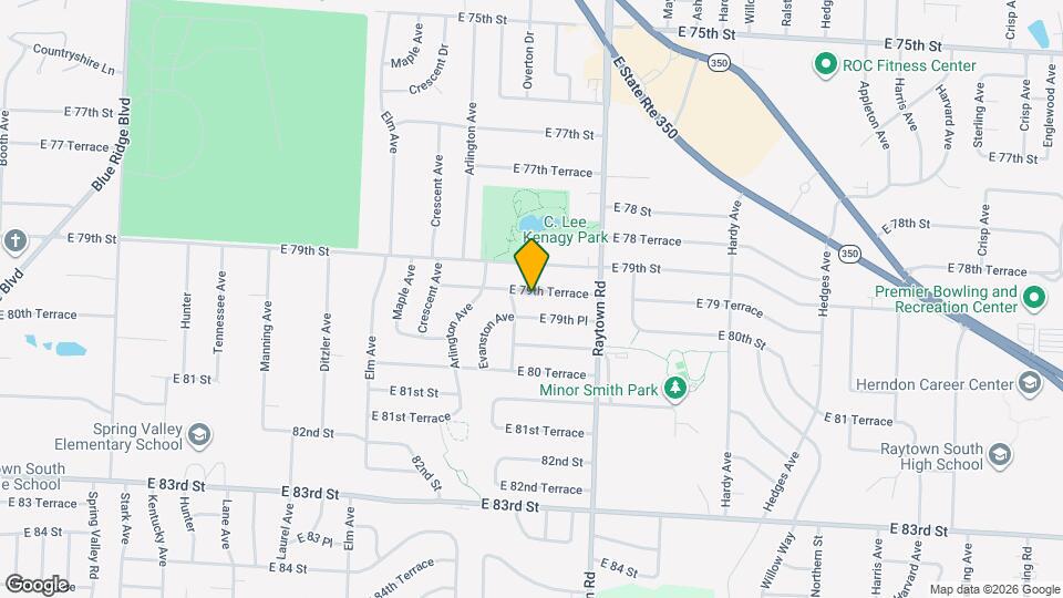 9707 E 79th Terrace Mapa y Detalles de la Ubicación