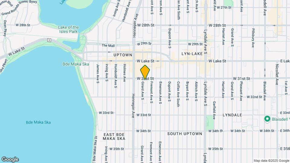 3105 Girard Ave S, Unit #1 Map and Location Details