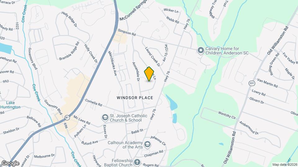 110 Raeburn Way Map and Location Details