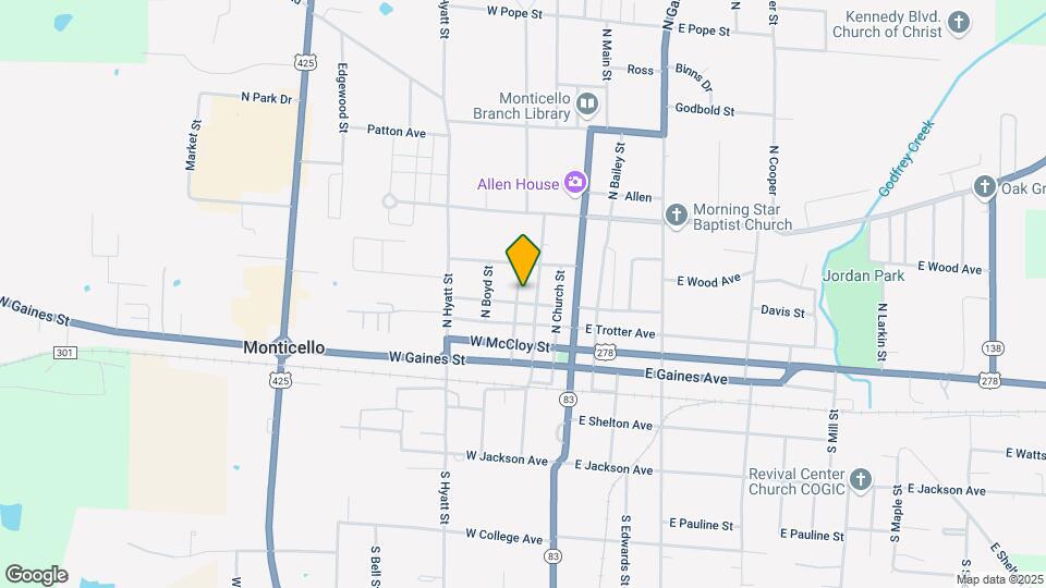 310 W Union St Map and Location Details