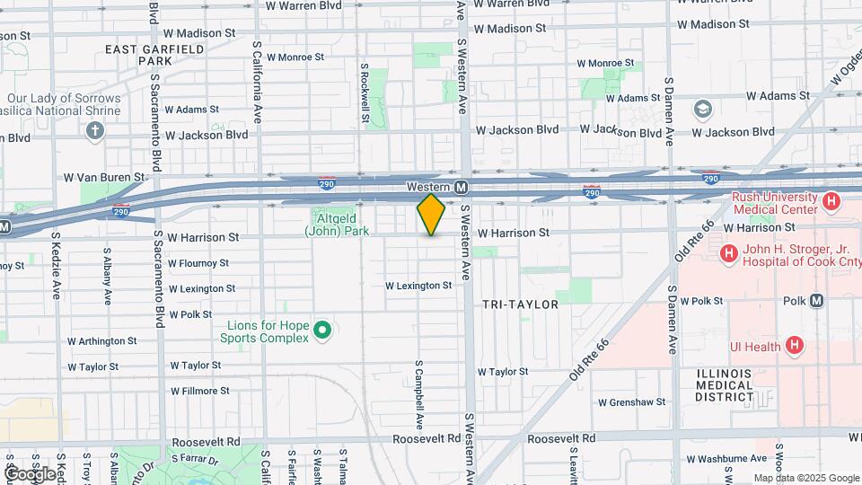 2445 W Harrison St, Unit 3 Map and Location Details