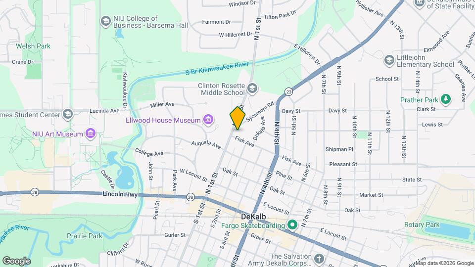 506 N 1st St Map and Location Details