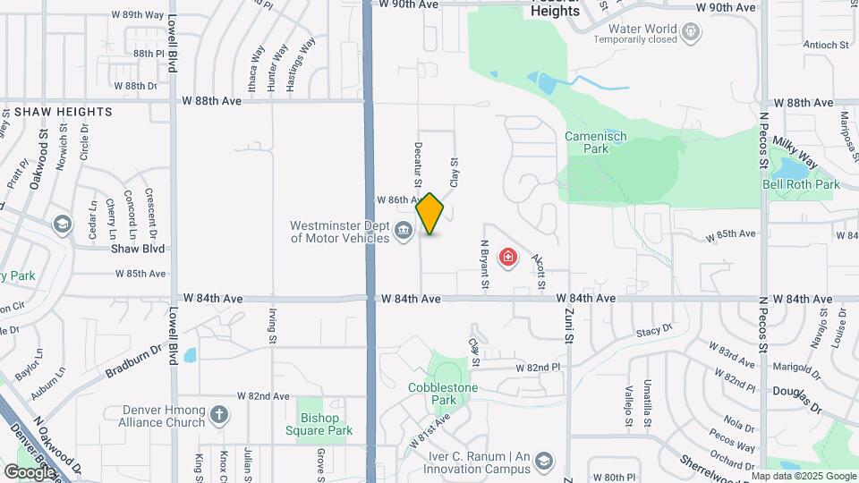 2760 W 86th Ave, Unit 3 Mapa y Detalles de la Ubicación