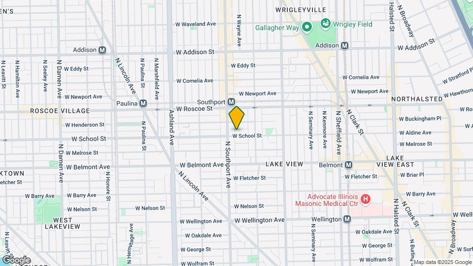 1340 W School St Map and Location Details