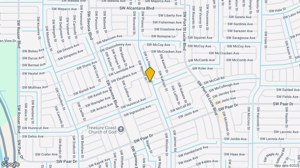 3889 SW Wycoff St Map and Location Details