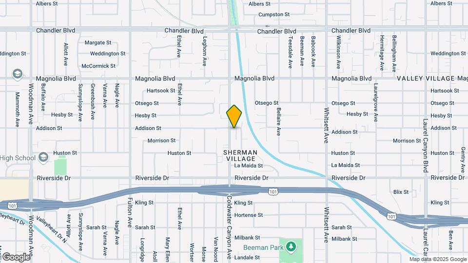 4950 Coldwater Canyon Ave Map and Location Details