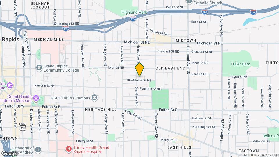 709 Hawthorne St NE Map and Location Details