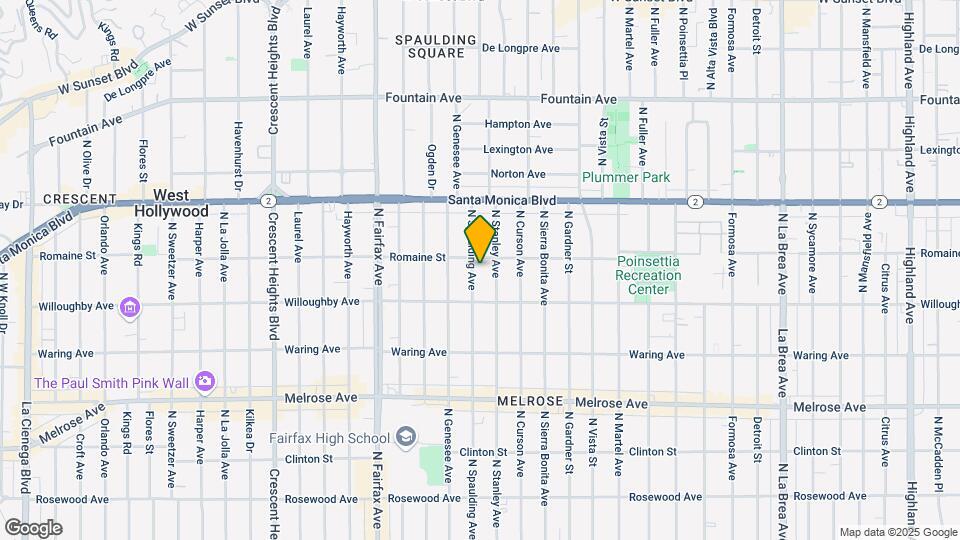 938 North Spaulding Avenue Apartments Map and Location Details
