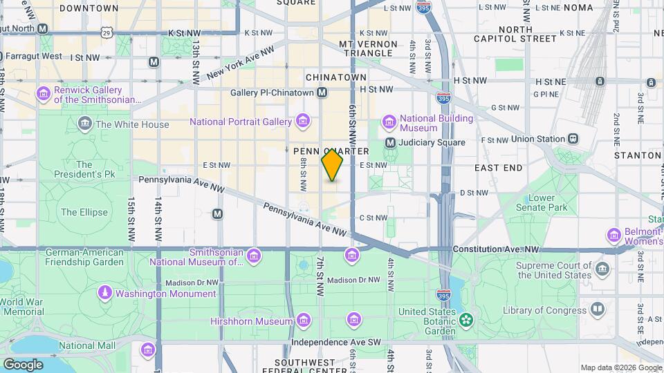 The Lafayette at Penn Quarter Mapa y Detalles de la Ubicación