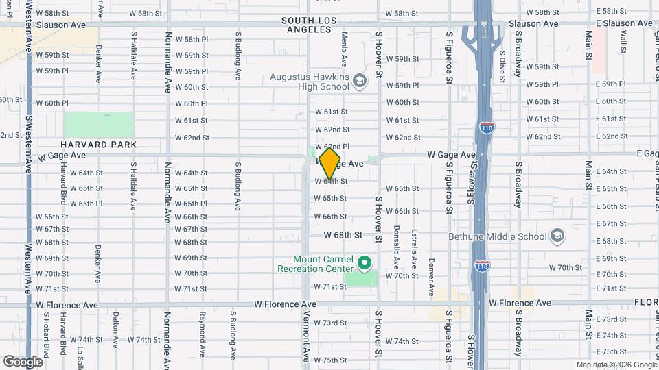 926 W 64th St Mapa y Detalles de la Ubicación