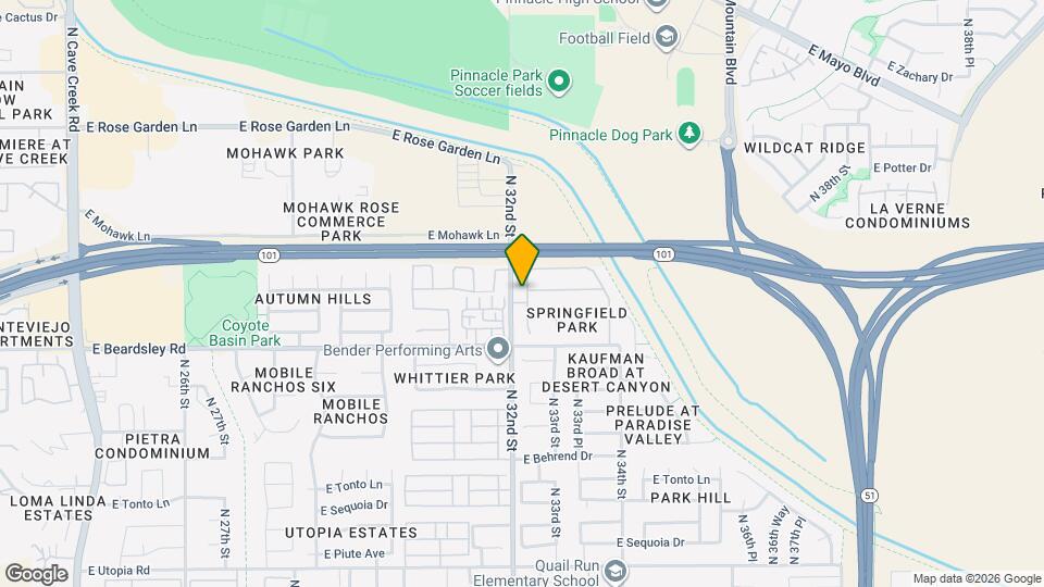 20254 N 32nd Pl Map and Location Details