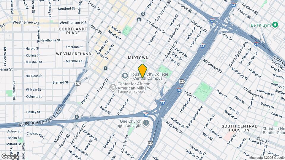 3409 La Branch St, Unit 2 Map and Location Details