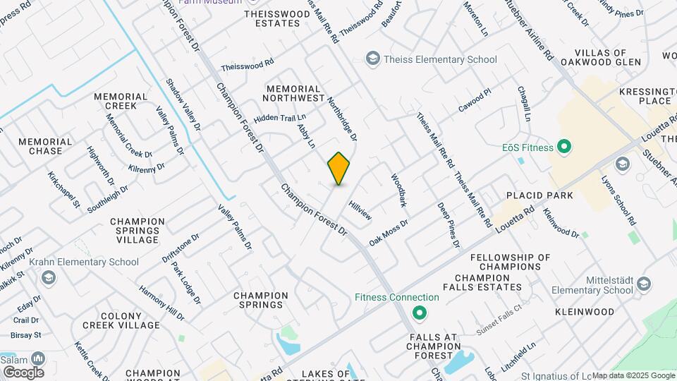 8143 Northbridge Dr Mapa y Detalles de la Ubicación