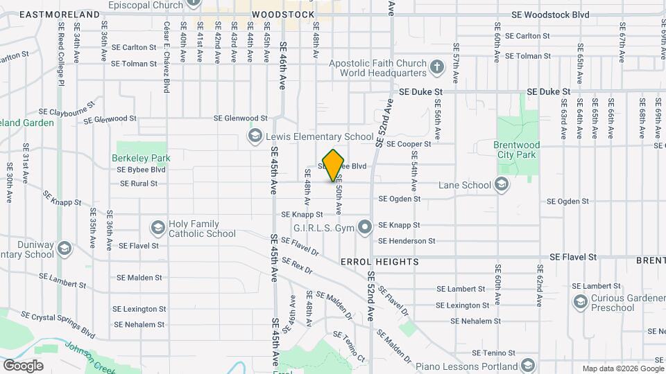 4924 SE Rural St Map and Location Details