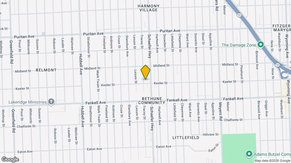 15410 Tracey St Mapa y Detalles de la Ubicación