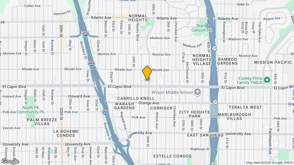 4320.5 35th St Map and Location Details