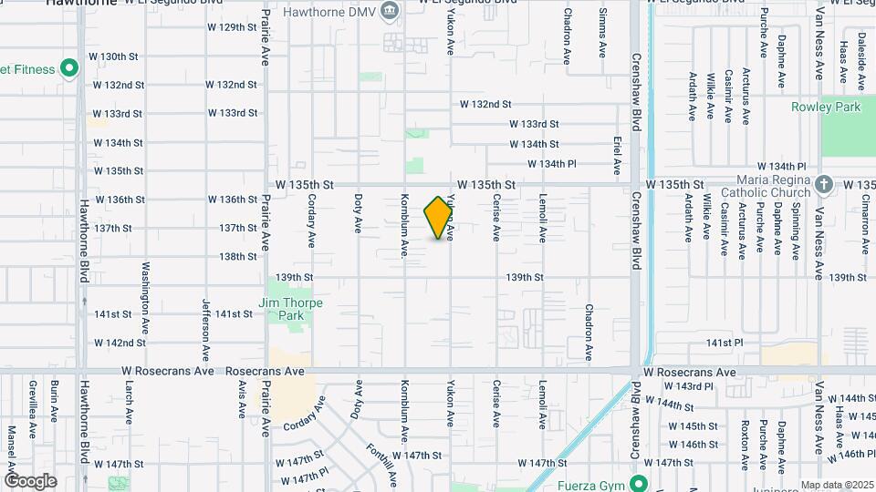 13707 Yukon Ave Map and Location Details