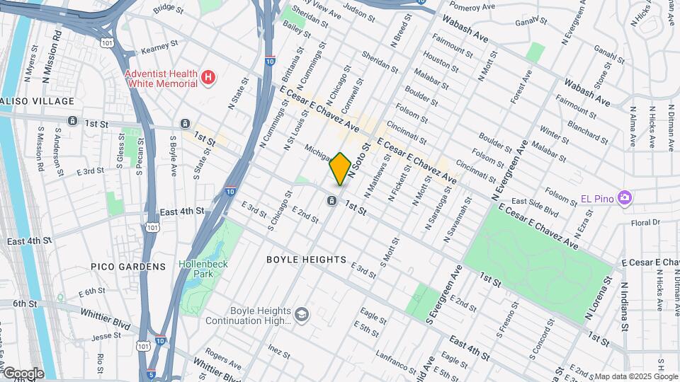 111 N Soto St Map and Location Details