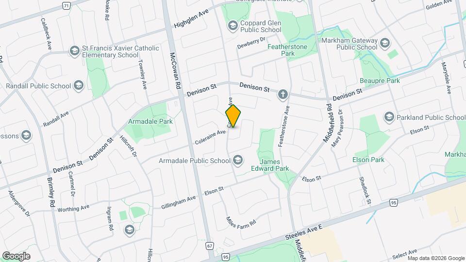 39 Coppard Ave Map and Location Details