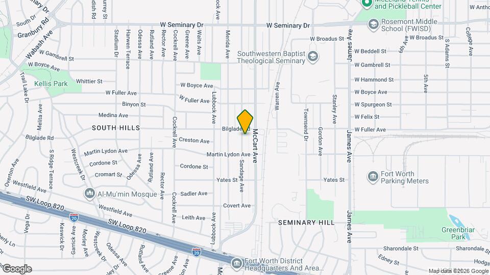 4813 Sandage Ave Map and Location Details