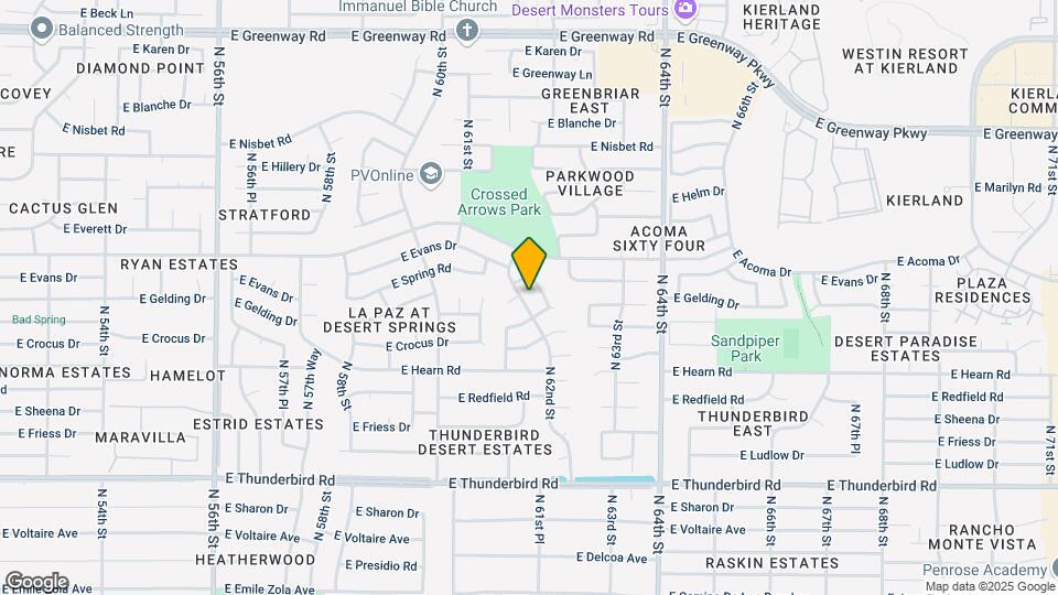 14415 N 62nd St Map and Location Details