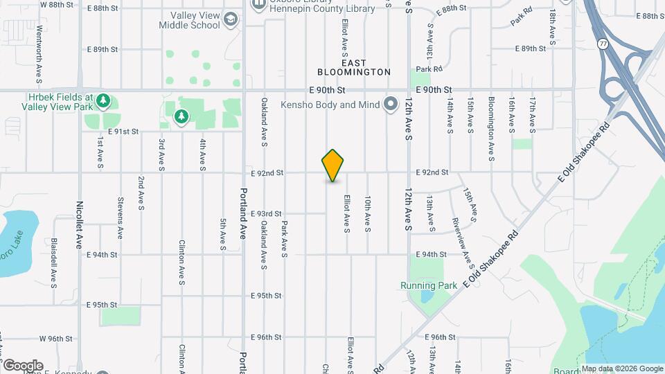 9213 Chicago Ave Map and Location Details