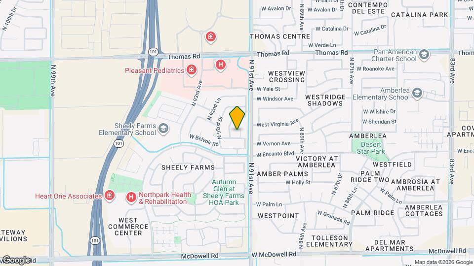 2210 N 91st Ln Map and Location Details