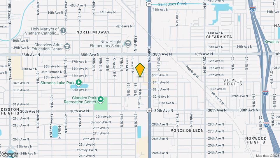 3421 35th St N Map and Location Details