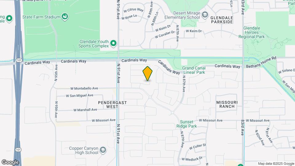 8908 W Solano Dr Map and Location Details