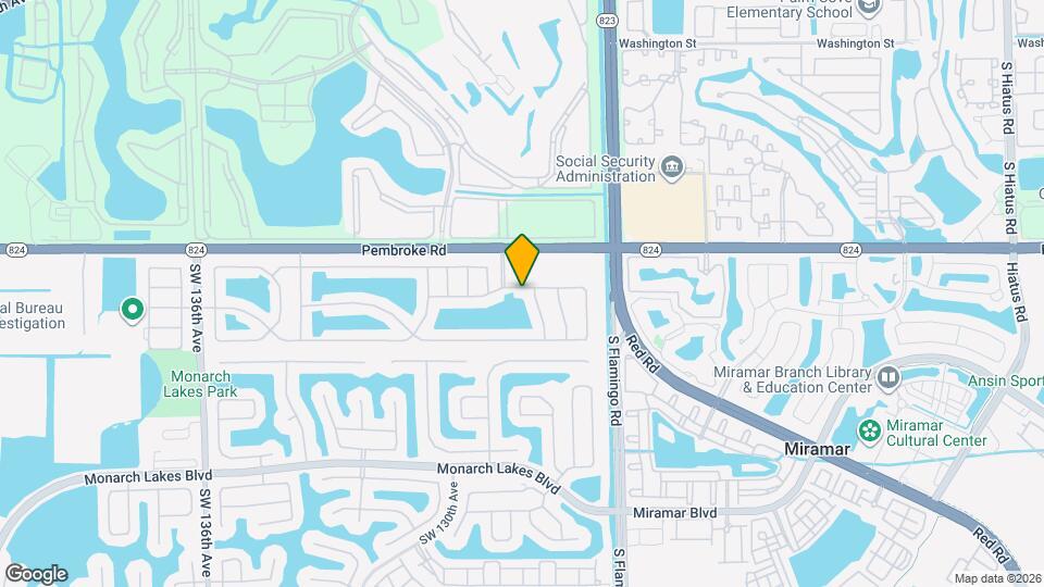 12610 SW 18th St Map and Location Details