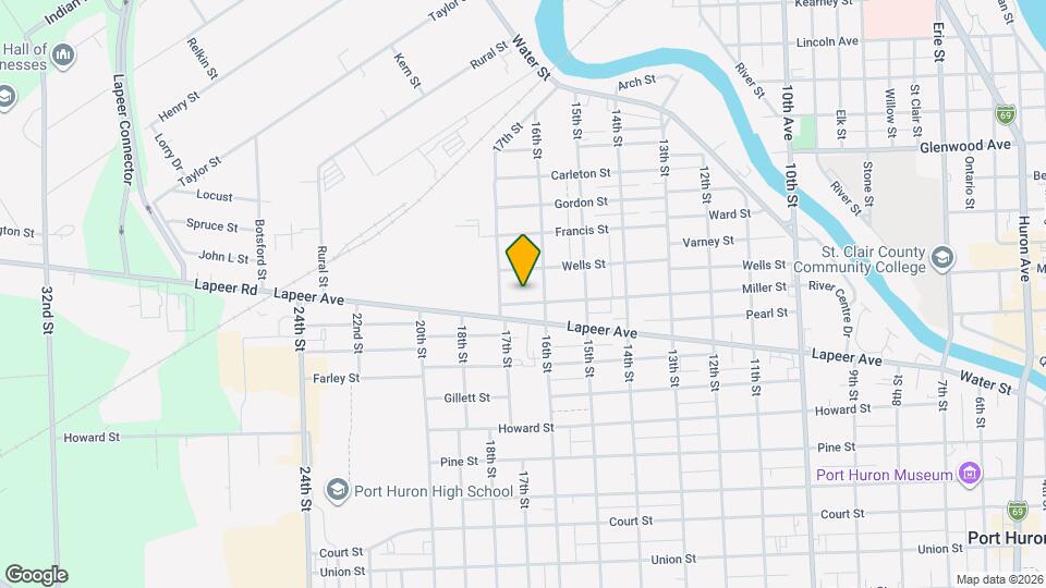 1621 Miller St Map and Location Details