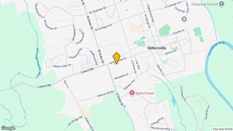 158 W Frederick St, Unit first floor Map and Location Details