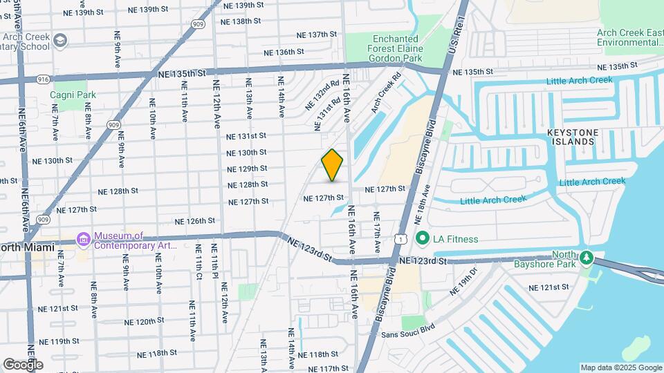 1540 NE 128th St. Map and Location Details